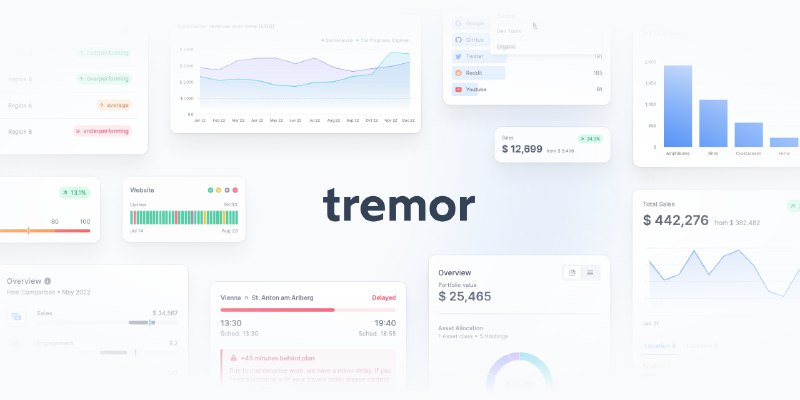 GitHub - tremorlabs/tremor: React components to build charts and dashboards