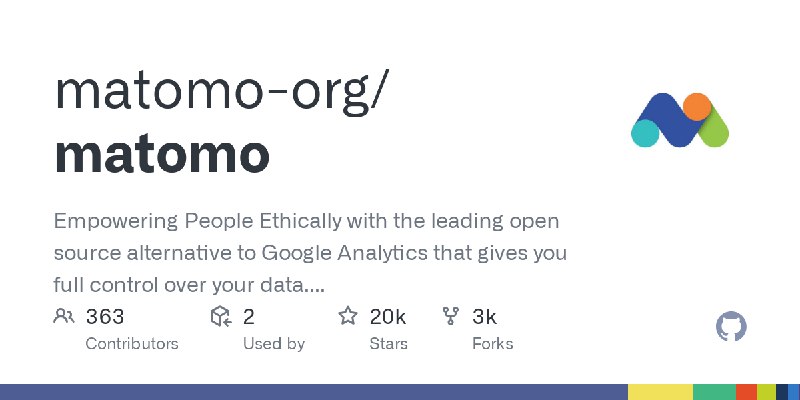 GitHub - matomo-org/matomo: Empowering People Ethically with the leading open source alternative to Google Analytics that gives…