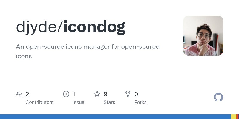 GitHub - djyde/icondog: An open-source icons manager for open-source icons