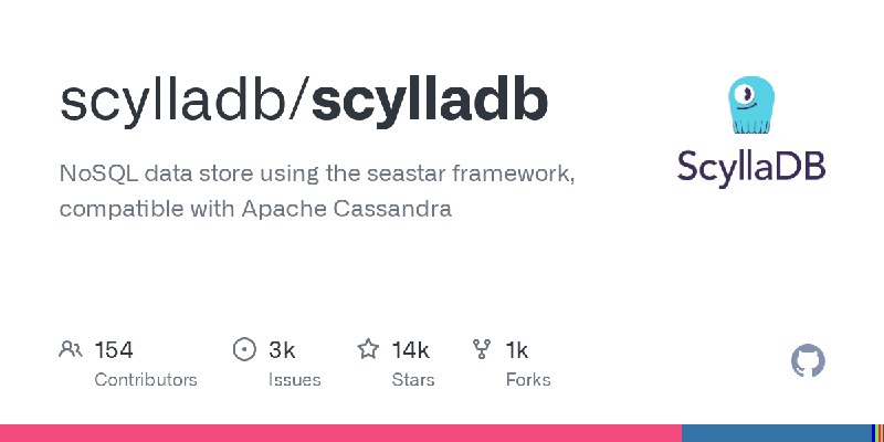 GitHub - scylladb/scylladb: NoSQL data store using the seastar framework, compatible with Apache Cassandra