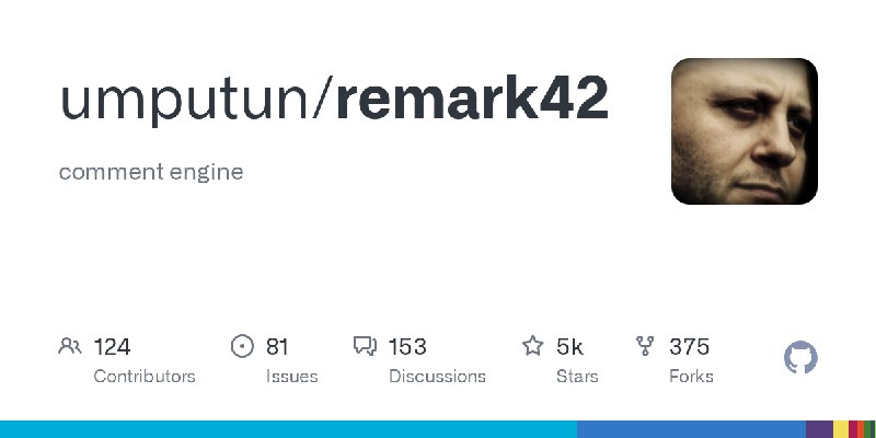 GitHub - umputun/remark42: comment engine