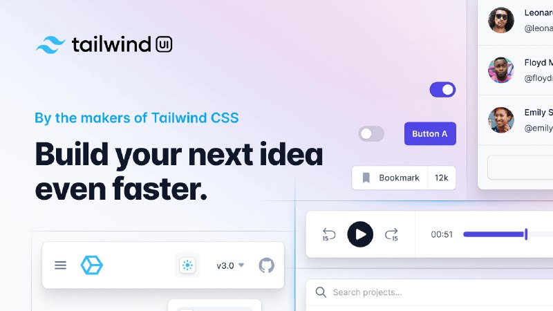 Tailwind UI - Official Tailwind CSS Components & Templates